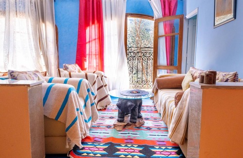 Ouirgane Hotel | Panoramic view at the mountain