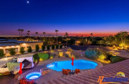 Mirada Los Arcos Villa | Paradise Vall Mountainside Mansion+Pickleball+Golf