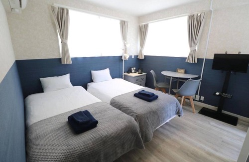 Motobu Hotel | Park Side Mori202 Twin Room/Kunigamigun Okinawa