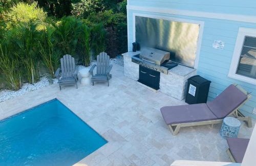 Pass-a-Grille House | Pass-A-Grille Key West Style Compound Pool BBQ