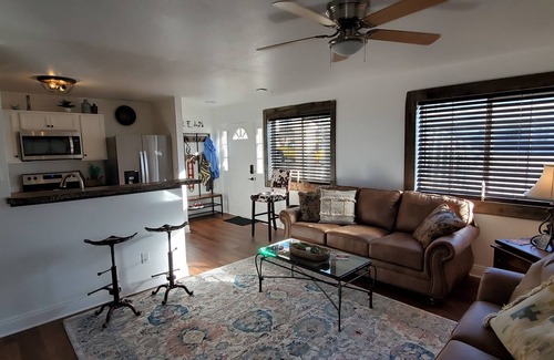 Sunridge Estates Condo | Pat's Way Away 1st floor unit with Casino views