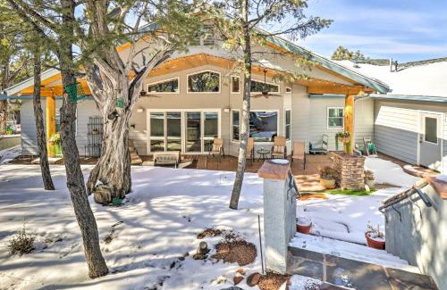 Sierra Pines House | Patio and Forest View Peaceful Show Low Home