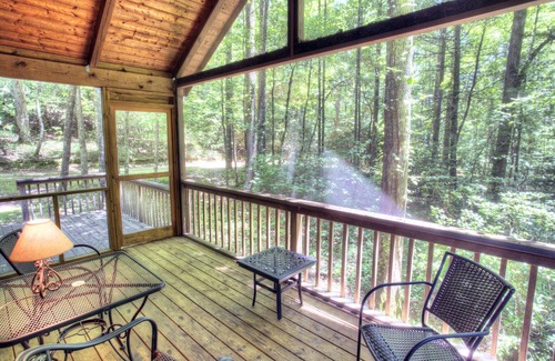 Sautee Nacoochee Cabin | Peace in the Woods - It's All in the Cabin Name!