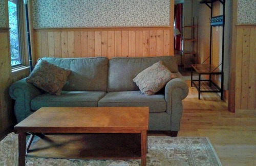 Courtenay Apartment | Peaceful, comfortable getaway - surrounded by gardens and forest.