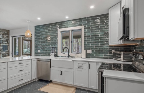 Pisgah Forest House | Peaceful Dog-Friendly Cottage in Pisgah Forest with 1+ Acre of Green Space