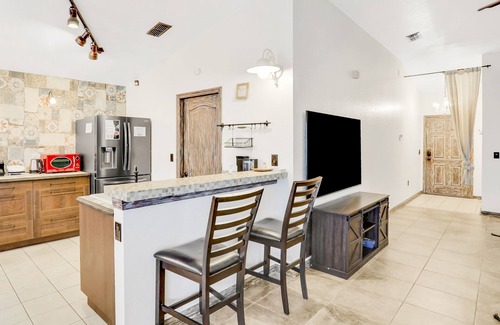 Silver Creek House | Peaceful home with an enclosed patio, pool, grill, washer/dryer, & AC