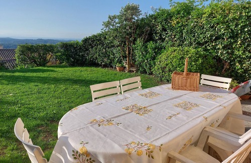 Chateauneuf-Grasse House | Peaceful house with panoramic sea view