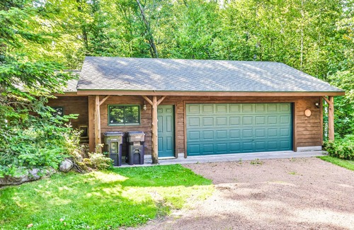 Presque Isle House | Peaceful Lakefront House with Private Dock, Free WiFi, Private W/D, & Lake Views