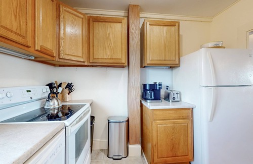 Rockport Apartment | Peaceful ocean view apartment with direct beach access, grilling area, & firepit