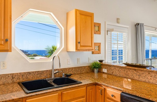 Kona Paradise House | Peaceful Paradise: Oceanfront Views - Steps from Pebble Beach