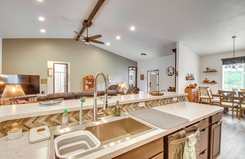 Shelton House | Peaceful Shelton Home w/Spacious Yard & Fire Pit!
