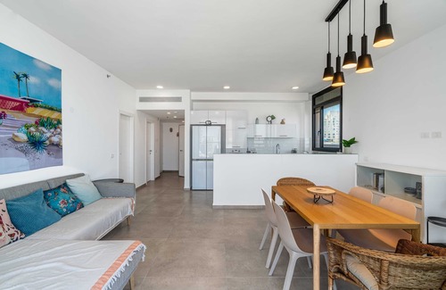 Bat Yam Apartment | Peacefull 2BR Front Beach Bat Yam SAFE ROOM