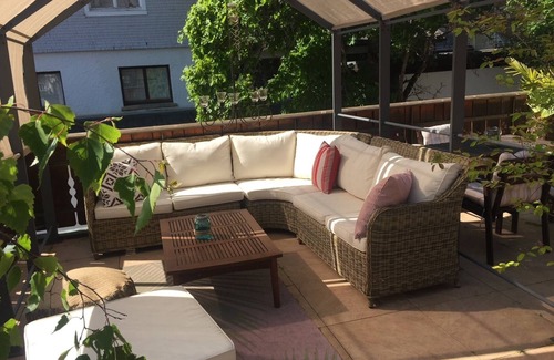 Hoechenschwand Apartment | Pension Linde - Room '14' with Shared Terrace, Shared Garden and Wi-Fi