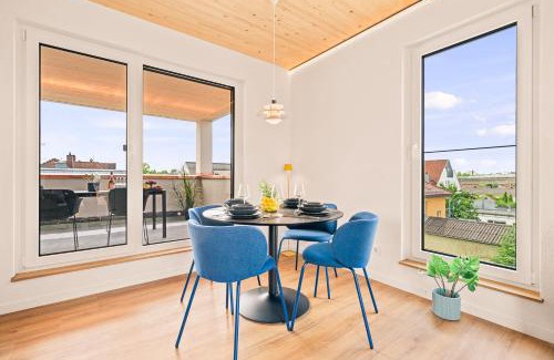 Friedrichshafen Apartment | Penthouse mit traumhafter Terrasse klimatisiert