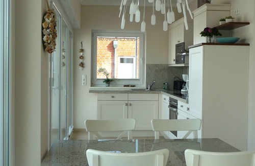 Schonberger Strand Apartment | Penthouse overlooking pier and Baltic Sea in Ostseeresidenz Schönberger beach