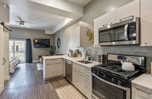 Downtown Salt Lake City Apartment | Penthouse Studio/Pool/Htub/King Bed/Free Parking