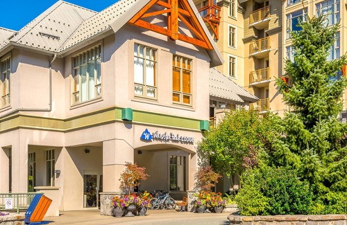 Whistler Village Apartment | Perfect 5th-floor studio with ski & mountain views & fireplace