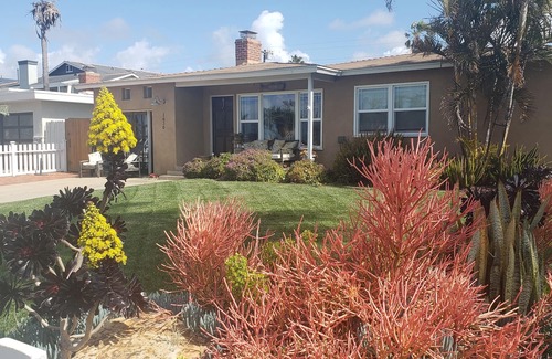 South Oceanside House | Perfect Escape Beach Bungalow w/private pool and hot tub. 5 min walk to beach.