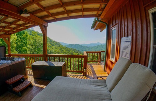 Bryson City Cabin | Perfect Mountain Getaway with a view and a hot tub.