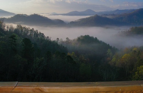 Bryson City Cabin | Perfect Mountain Getaway with a view and a hot tub.