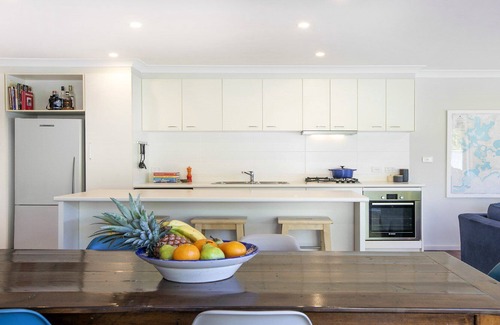 Hardys Bay House | Perfect NE aspect for sunny winter days and a fireplace at night