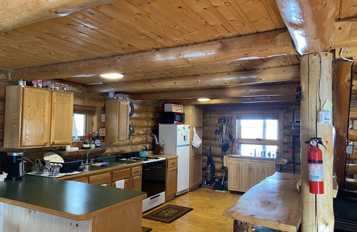 Glidden Cabin | PET FRIENDLY! Off-grid Log Cabin 60 acre Estate w Private Lake & Endless Trails!