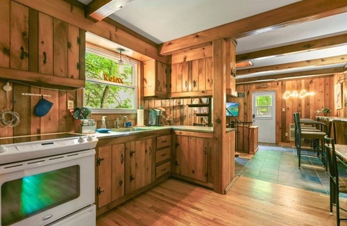 Greentown Cabin | Pet Friendly Rustic Cabin at Lake Wallenpaupack w. Pool Access+Rentable BoatSlip