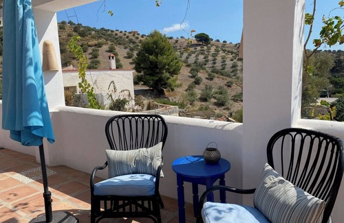 Almunecar Villa | Pet-Friendly Villa 'Algarrobo Azul' with Sea View, Pool, Garden, A/C & Wi-Fi