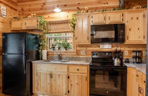 Murphy Cabin | Pets Welcomed at this Colorful Sunflower Cabin!