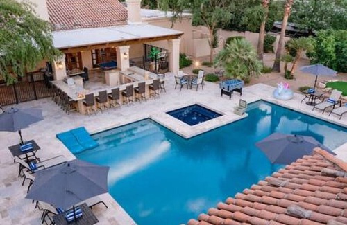 Paradise Valley House | Pickleball 1 Acre Heated Pool/Hot Tub 6 BR 6Baths