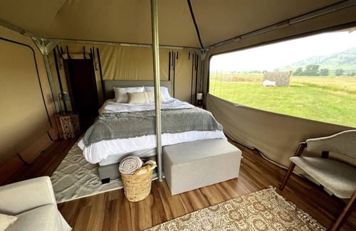 Hermosa RV Rental | Pine Tent Structure