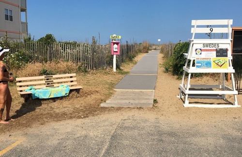 Rehoboth by the Sea Cottage | Piper Cottage - 100 Steps to Beach - Private Deck and Garden Area