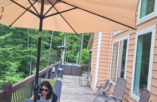 Hot Springs House | Pisgah National Forest back yard and a luxury Mountain home to relax in.