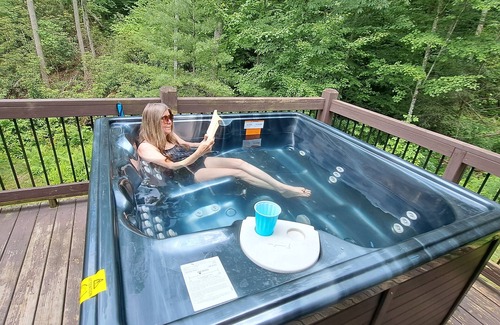 Hot Springs House | Pisgah National Forest back yard and a luxury Mountain home to relax in.
