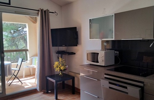 Les Issambres Apartment | Pleasant T2 facing the beach, view of the Gulf of St Tropez