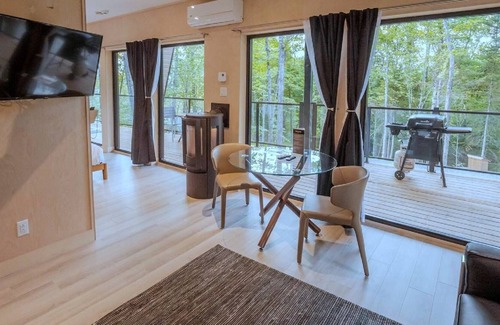 La Conception Ski Chalet | Pod at Bel Air Ideal for a couple - Private Jacuzzi & sauna - Bbq - Fireplace