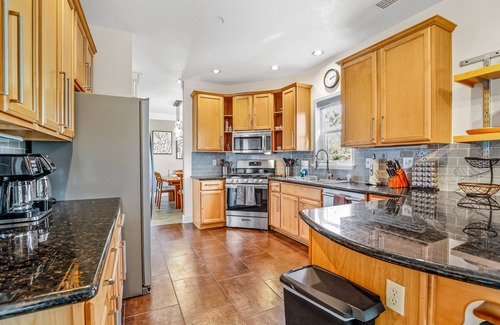 Ponderosa Trails House | Polished Mountain Home with Fireplaces, Decks, WiFi & Forest View - 2 Dogs OK