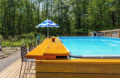 New Paltz House | Pool+Hot Tub, Firepit | Near Hikes, Shops, Dining | Cragswood Lodge by AvantStay