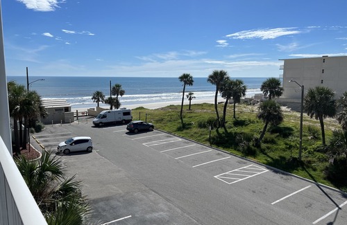 East Daytona Apartment | Pool Open! Remodeled Condo with Beachfront Balcony near Hard Rock