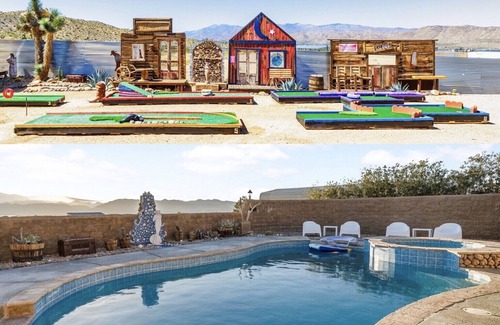Yucca Valley Villa | Pool, Spa, Suana, Theater, MiniGolf & Pet-friendly