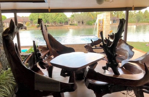 Kram Villa | Pool villa with 3 bedrooms 7 can sleep by a river 100m to the beach