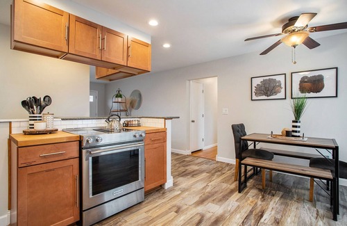 Stevensville House | Poolside Playhouse: Beach Getaway, Firepit & Games