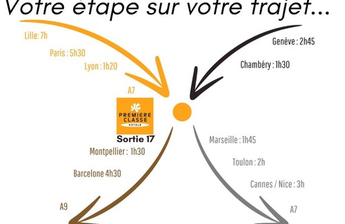 Les Tourrettes Hotel | Première Classe Montélimar Nord - A7 sortie 17