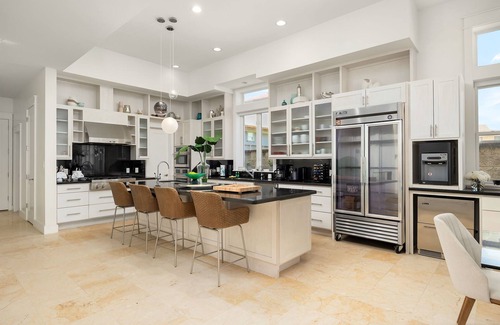 South Padre Island House | Premier Beachfront Home with Private Pool & Movie Theater!
