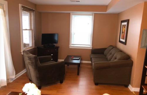 Ortley Beach House | PREMIER HOST-2BR SEASIDE PARK SUITE#57, One Short Block to Beach, Kit, Liv Room