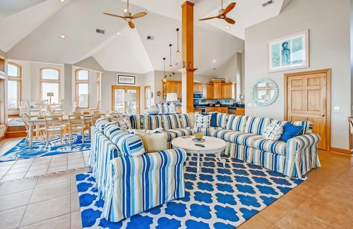 Frisco House | Premier Oceanfront w/Pool, Hot Tub, Elevator, Game and Theater Rooms, Tiki Bar