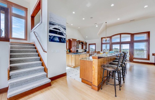 Buxton House | Premier Soundfront Dog Friendly w/Pool, Hot Tub, Elevator, Theater & Game Rooms