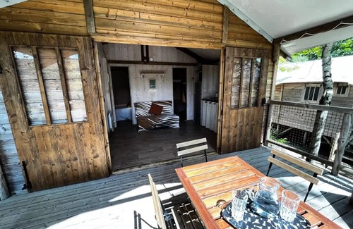 Laussac Cabin | Prestige Sarrans Lodge 39m2 (2 Schlafzimmer) - Plancha 5 persons
