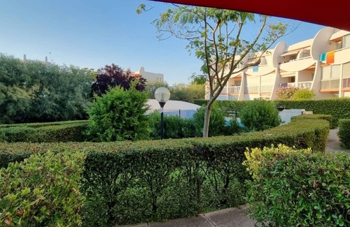 Le Couchant Apartment | Pretty T2 garden level at Couchant 200m from the beach in a residence with swimming pool