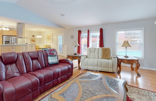 Callaway House | Prime home with private pool, firepit, & home office - dog-friendly